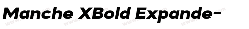 Manche XBold Expande字体转换